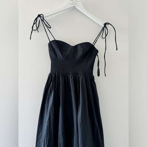 STAUD Landry Black Maxi Dress XS - Picture 7 of 7